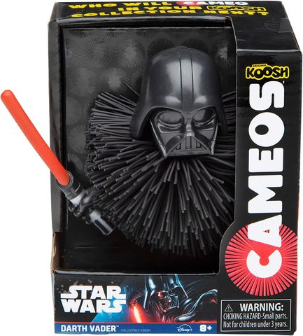 Koosh Cameos Darth Vader with black helmet and red lightsaber