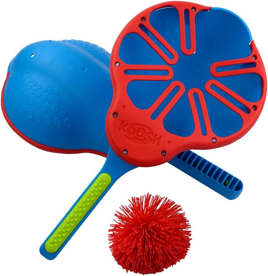 Koosh Flix Stix lacrosse style sticks with Koosh balls