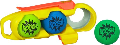 Koosh Galaxy ball clip holding three foam balls